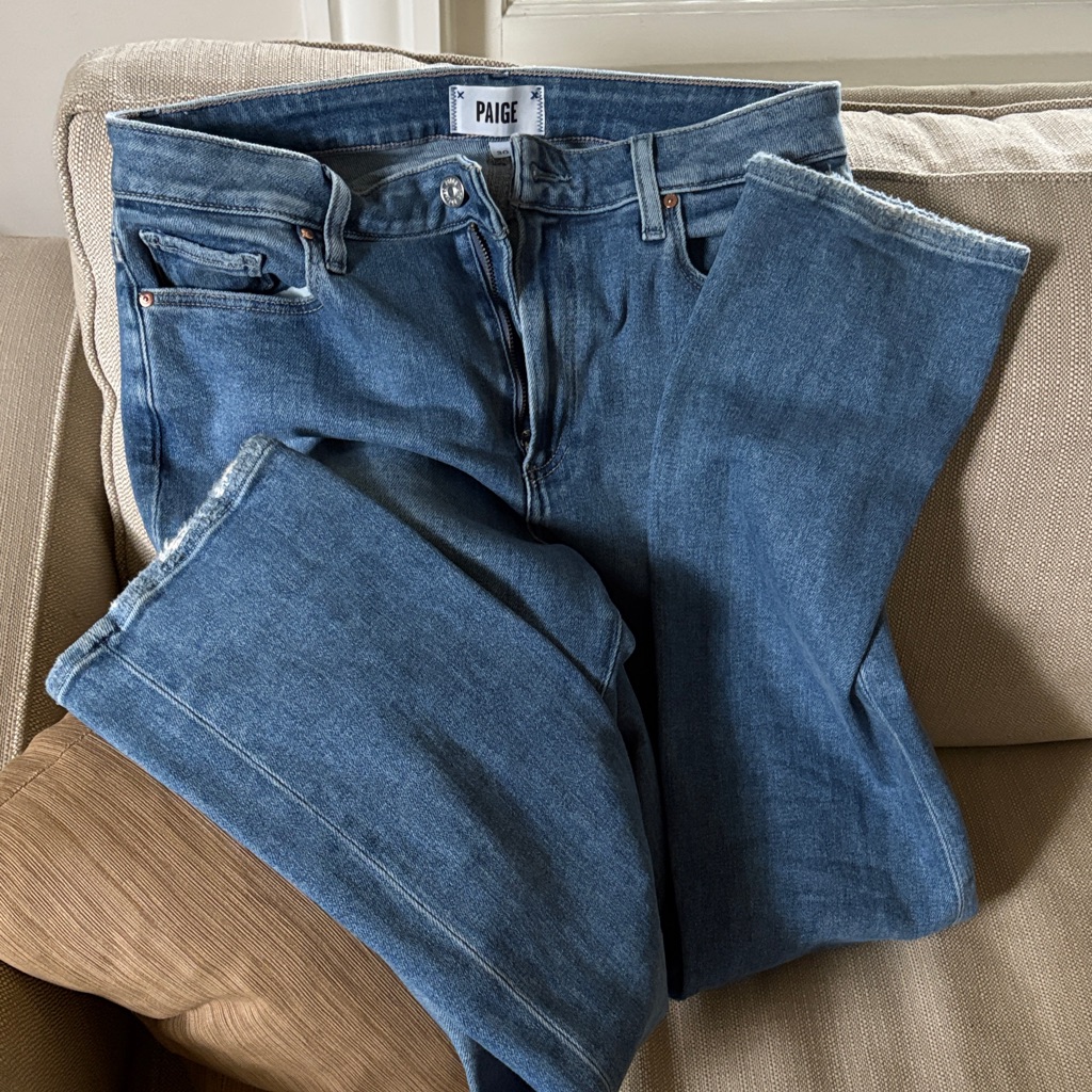 Paige Classic Straight Leg Denim Jeans
